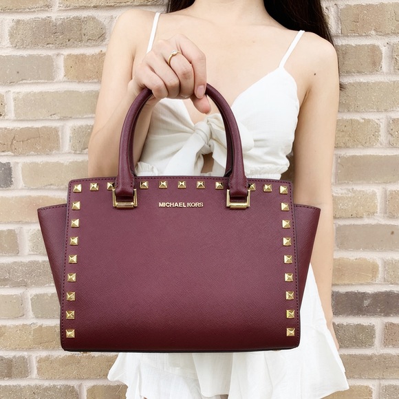 ‼️SALE‼️👜💕-NWT Michael Kors studded satchel - Picture 4 of 7